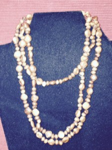 Necklace - brown stones