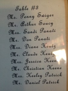 Seating Plan - Unknown 7