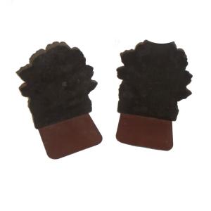 Rare and Stunning Old Carved Wood & Iron Book Ends