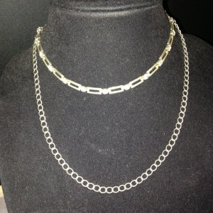 Choker - Two Strands with Rhinestones $22