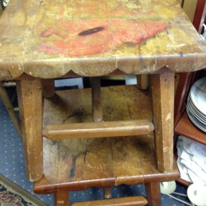 The ideas are endless... take that solid but ugly old side table, and make something special just for you!