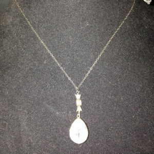 Teardrop Rhinestone Necklace $50