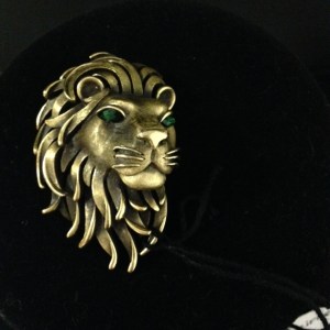 Trifari Lion's Head Pin $30 again