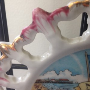 State of Maine Souvenir Ribbon Plate