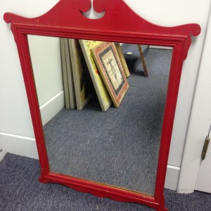 Vintage Red Mirror