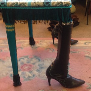 Check out those boots!