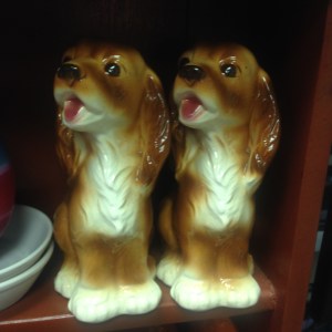 Two "Lady" figurines from Disney's Lady & the Tramp (?).