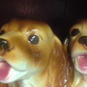 Two "Lady" figurines from Disney's Lady & the Tramp (?).