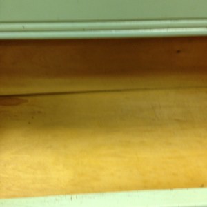 Inside the drawers - they are very clean.