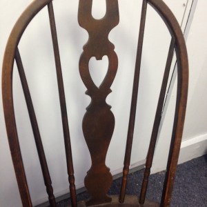 Chair, Caned Seat with Pattern - Close Up of Back