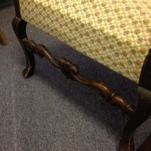 Chair, High Back - Yellow Upholstery - Detail of Front