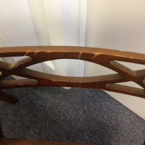 Chair, Leather Seat - Close Up, Back - Refinishing Needed