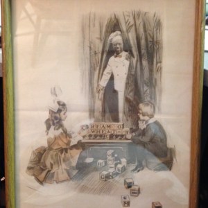 Vintage Cream of Wheat Ad, Framed - The Blocks Tell the Story