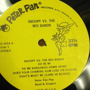 Snoopy vs Red Baron Record Side 1