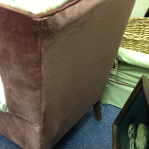 Chair, Wing Back - Floral, Back