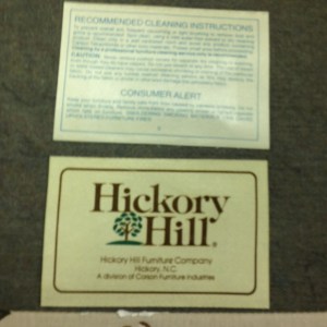 Chair, Wing Back - Floral, Manufacturer