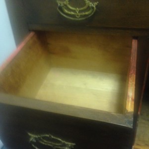 Chest, Small - 3 drawer + cabinet - inside bottom drawer