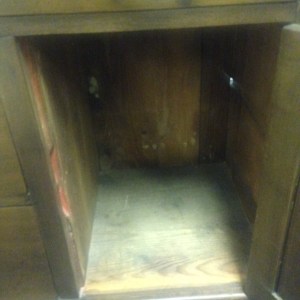 Chest, Small - 3 drawer + cabinet - inside cabinet