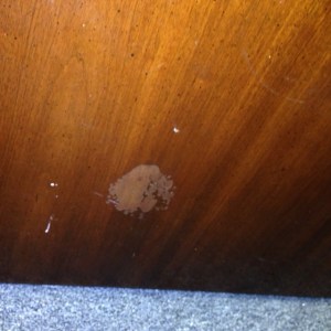 Dining Table, damage