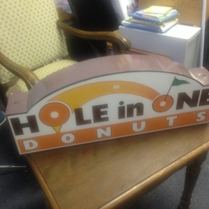 Sign - Hole in One Donuts
