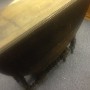 Table, Gateleg - Folded, close up