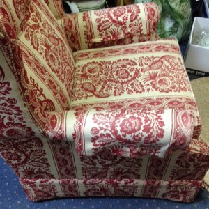 Ethan Allen Red Chair 2