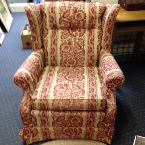 Ethan Allen Red Chair 3