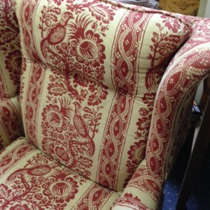 Ethan Allen Red Chair 4