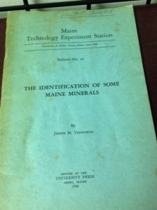 The Identification of Some Maine Minerals 3