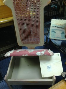 High Backed Caned Stool 4