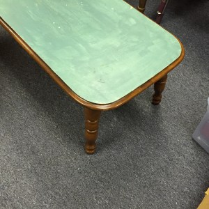 Coffee Table with Blue Top 3