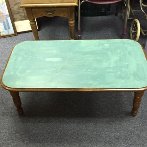 Coffee Table with Blue Top