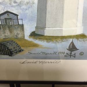 David Merrill, Lighthouses of New England, limited edition print