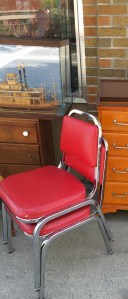 Red Chairs: $10 each or both for $15