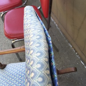 Rocker in Blue, separation of stitching